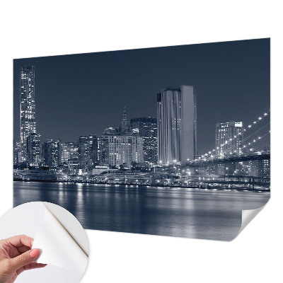 Selbstklebende Fototapete fürs Kinderzimmer Nachtstadt