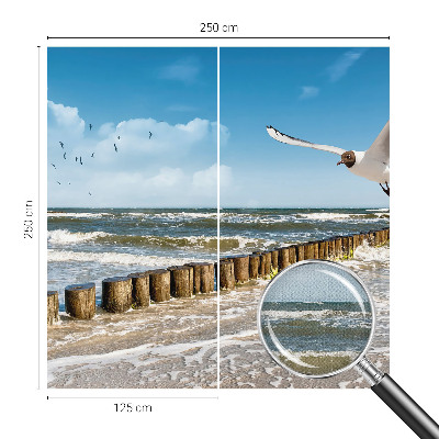 3D-Fototapete fürs Wohnzimmer Küstenlandschaft