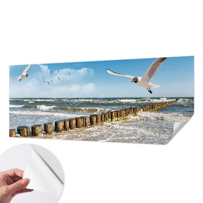 3D-Fototapete fürs Wohnzimmer Küstenlandschaft