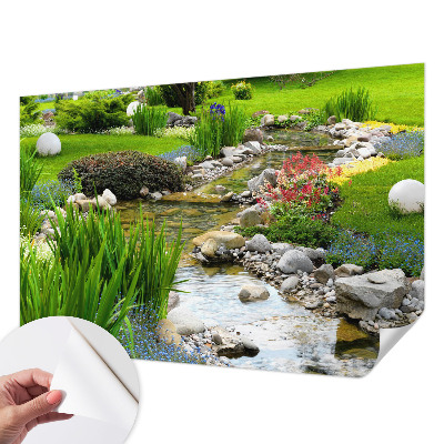 3D-Fototapete fürs Schlafzimmer Idyllischer Garten