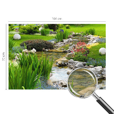 3D-Fototapete fürs Schlafzimmer Idyllischer Garten