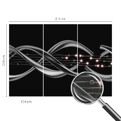 Hochwertige Bildtapete Geflochtenes Muster
