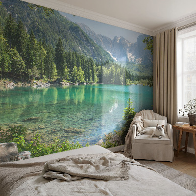 Selbstklebende Fototapete fürs Kinderzimmer Grüner See