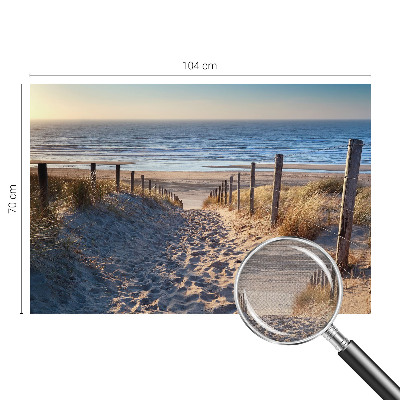 Fototapete in 3D-Optik Strandweg