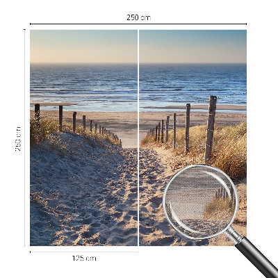 Fototapete in 3D-Optik Strandweg