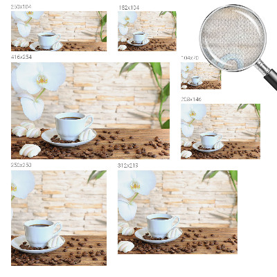 3D-Fototapete fürs Wohnzimmer Florale Entspannung