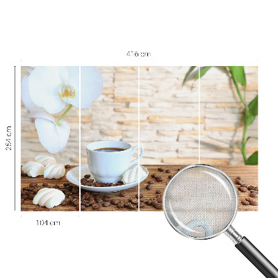 3D-Fototapete fürs Wohnzimmer Florale Entspannung