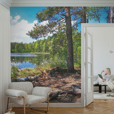 3D-Fototapete fürs Schlafzimmer Waldlandschaft