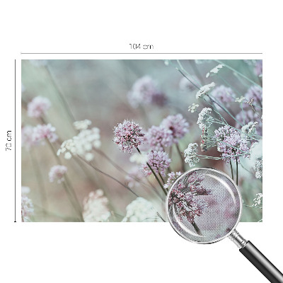 Selbstklebende Fototapete fürs Wohnzimmer Wildblumen