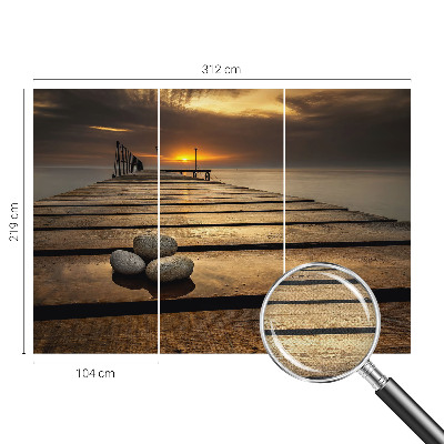 Selbstklebende Fototapete fürs Kinderzimmer Sonnenuntergang