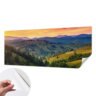 Fototapete in 3D-Optik Berglandschaft