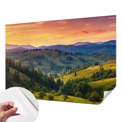 Fototapete in 3D-Optik Berglandschaft