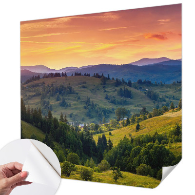 Fototapete in 3D-Optik Berglandschaft