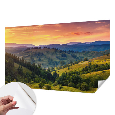 Fototapete in 3D-Optik Berglandschaft
