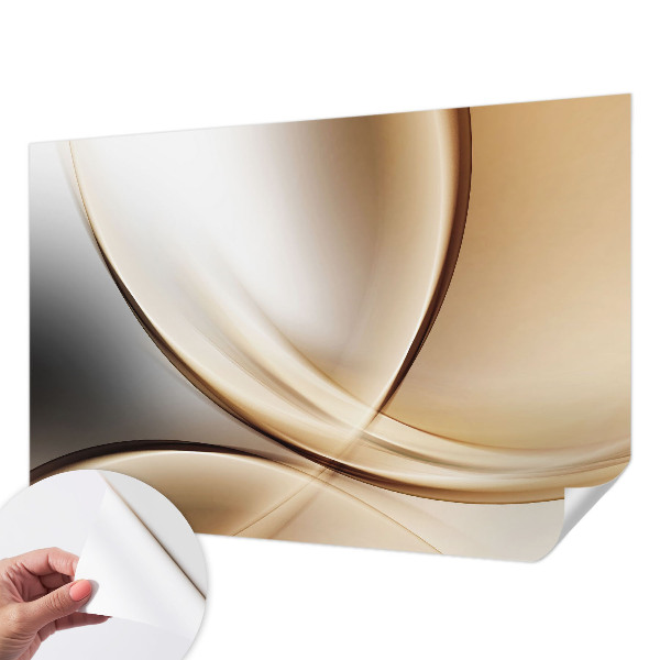 3D-Fototapete fürs Wohnzimmer Abgerundete Linien