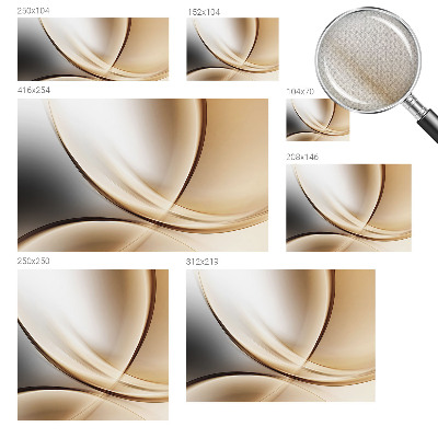 3D-Fototapete fürs Wohnzimmer Abgerundete Linien