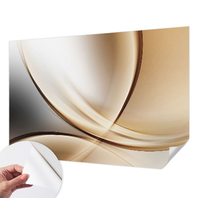 3D-Fototapete fürs Wohnzimmer Abgerundete Linien