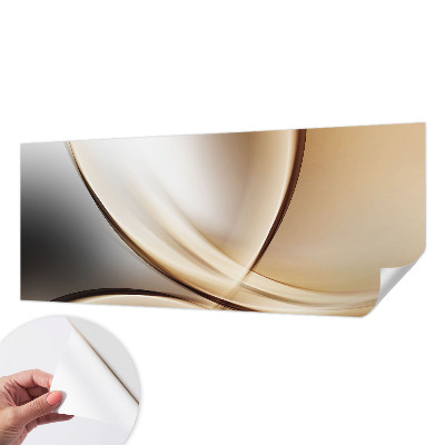 3D-Fototapete fürs Wohnzimmer Abgerundete Linien