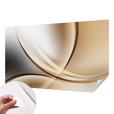 3D-Fototapete fürs Wohnzimmer Abgerundete Linien