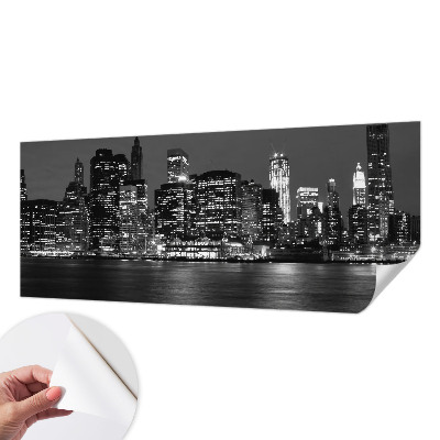 3D-Fototapete fürs Schlafzimmer Nachtmetropole