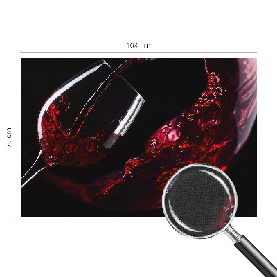 3D-Fototapete fürs Wohnzimmer Rotwein