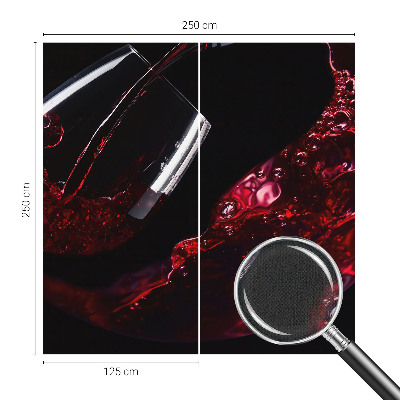 3D-Fototapete fürs Wohnzimmer Rotwein