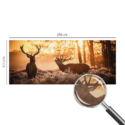 Selbstklebende Fototapete für die Wand Rehe am Morgen