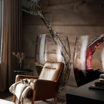 Vintage tapete Gläser Wein