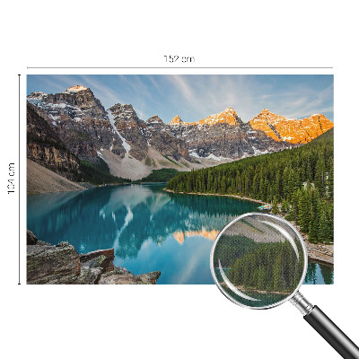 3D-Fototapete fürs Wohnzimmer Spiegelung des Berges