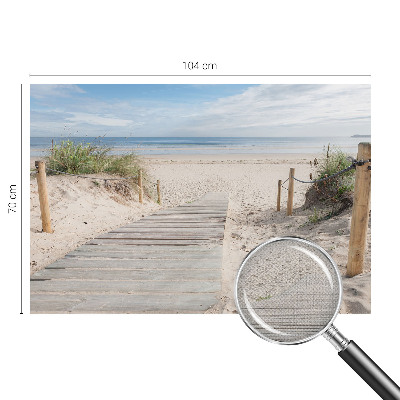 3D-Fototapete fürs Schlafzimmer Holzsteg