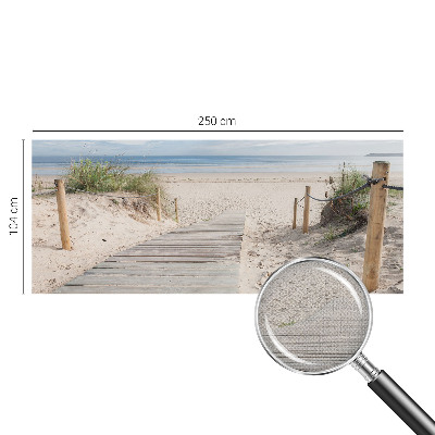 3D-Fototapete fürs Schlafzimmer Holzsteg