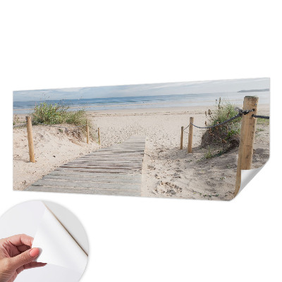 3D-Fototapete fürs Schlafzimmer Holzsteg