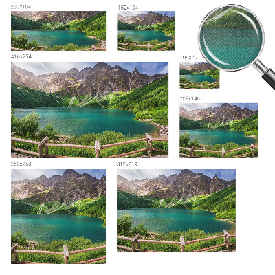 Moderne Fototapete nach Maß Berglandschaft