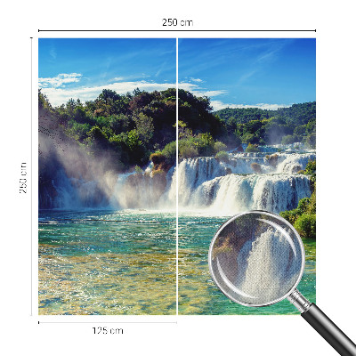 Motivtapete fürs Wohnzimmer Wasserfalllandschaft