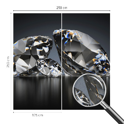 Selbstklebende Fototapete für die Wand Kristallschönheit