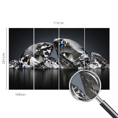 Selbstklebende Fototapete für die Wand Kristallschönheit