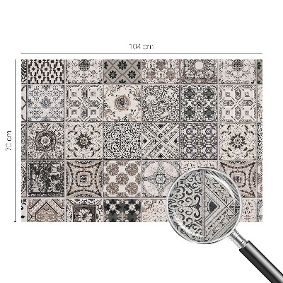 Selbstklebende Fototapete fürs Wohnzimmer Fliesenmuster