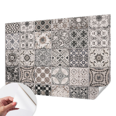 Selbstklebende Fototapete fürs Wohnzimmer Fliesenmuster