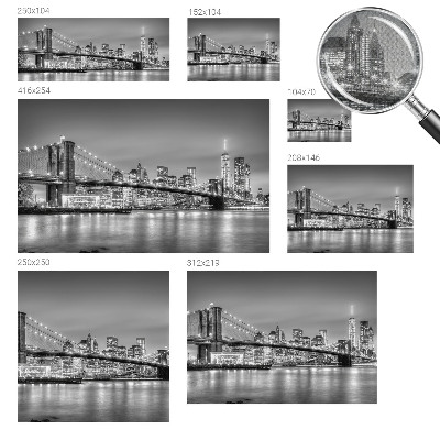 3D-Fototapete Die Metropolis-Brücke