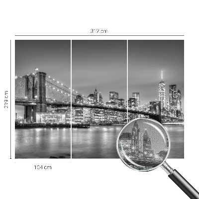 3D-Fototapete Die Metropolis-Brücke