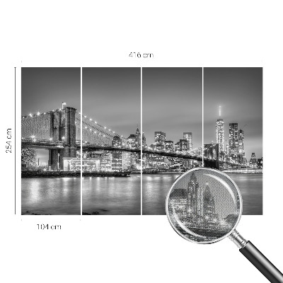 3D-Fototapete Die Metropolis-Brücke