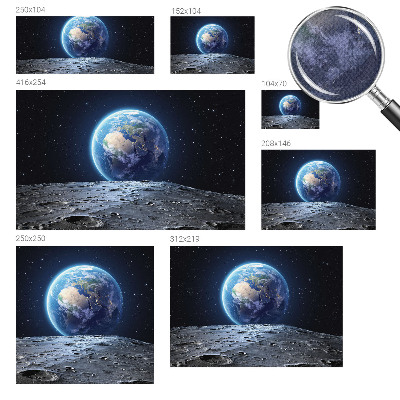 3D-Fototapete fürs Wohnzimmer Kosmisches Panorama