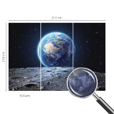 3D-Fototapete fürs Wohnzimmer Kosmisches Panorama