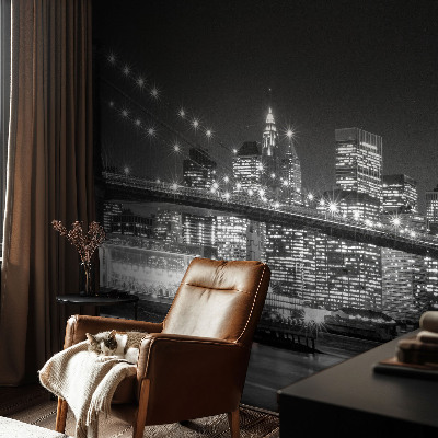 3D-Fototapete fürs Schlafzimmer Nachtpanorama