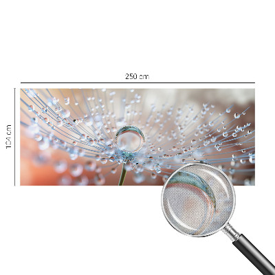 Moderne Fototapete nach Maß Ein Tropfen auf einem Löwenzahn