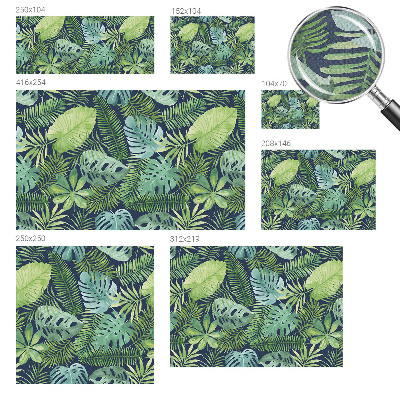 Selbstklebende Fototapete fürs Schlafzimmer Tropische Blätter