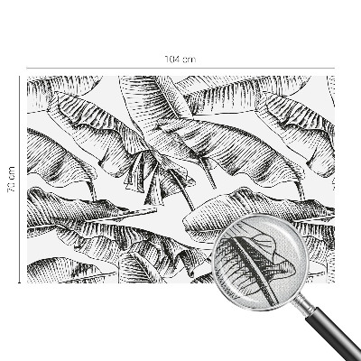 Selbstklebende Fototapete fürs Kinderzimmer Bananenblätter