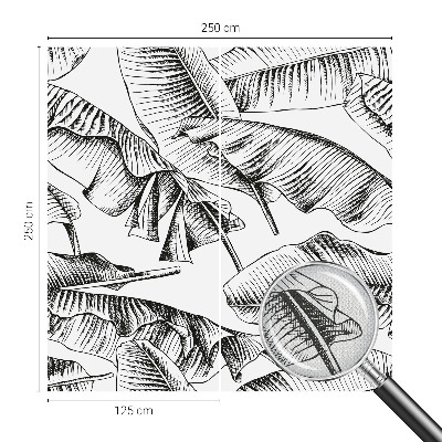 Selbstklebende Fototapete fürs Kinderzimmer Bananenblätter