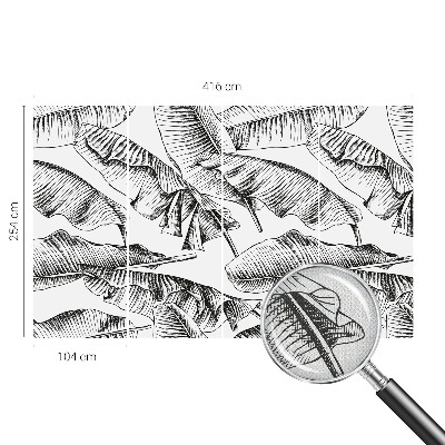 Selbstklebende Fototapete fürs Kinderzimmer Bananenblätter