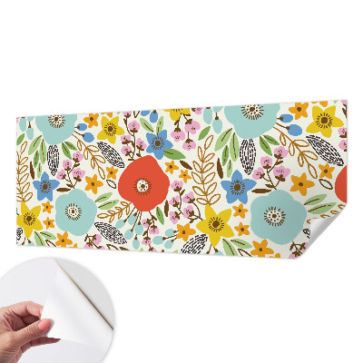 Fototapete in 3D-Optik Blumenmuster